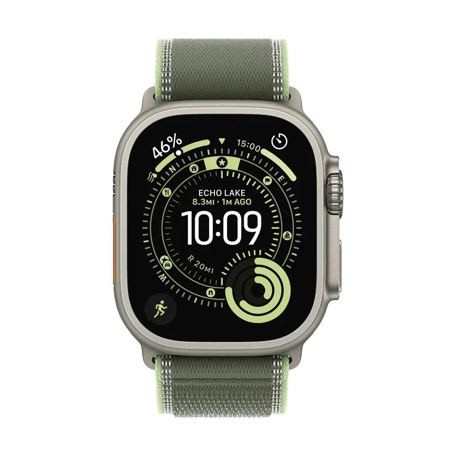 photo 2 - Apple 49mm Trail Loop - M/L Band  for Apple Watch 44/45/46/49 mm, Size M/L, Green/Neon