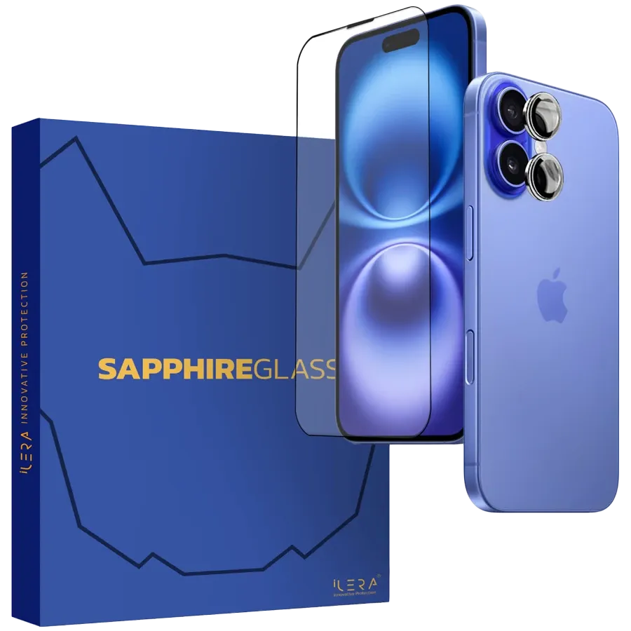 photo - Захисне скло iLera Sapphire Ultra Glass для iPhone 16