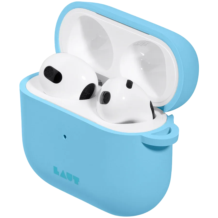 photo 2 - Чохол LAUT HUEX PASTELS  Синій для AirPods (Gen3)