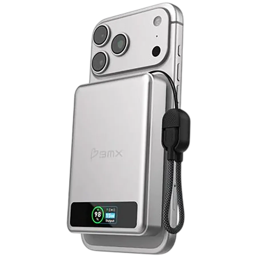 photo 3 - BMX SolidSafe 10K Power Bank, Silver
