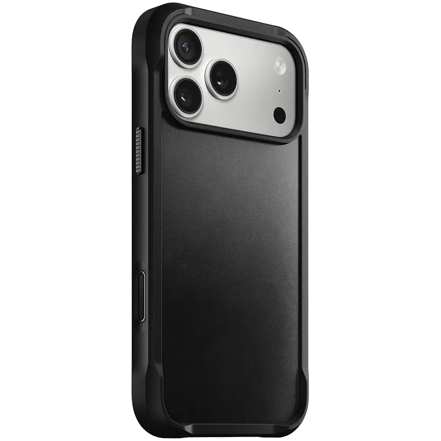 NOMAD Case Rugged Leather Horween with MagSafe Black for iPhone 17 Pro Max – photo 2