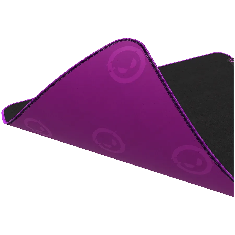photo 5 - LORGAR Multispandex mousepad with purple rubber, Чёрный