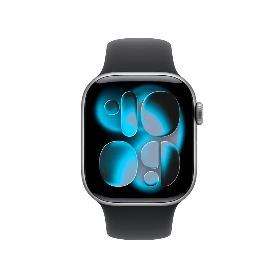 photo 2 - Apple Watch Series 11 GPS, 42mm, İdman kəməri "Qara", S/M, Space Grey Aluminium