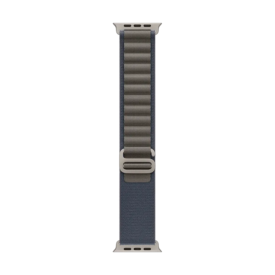 photo - Apple 49mm Alpine Loop Band for Apple Watch 44/45/49 mm, Size M, Blue