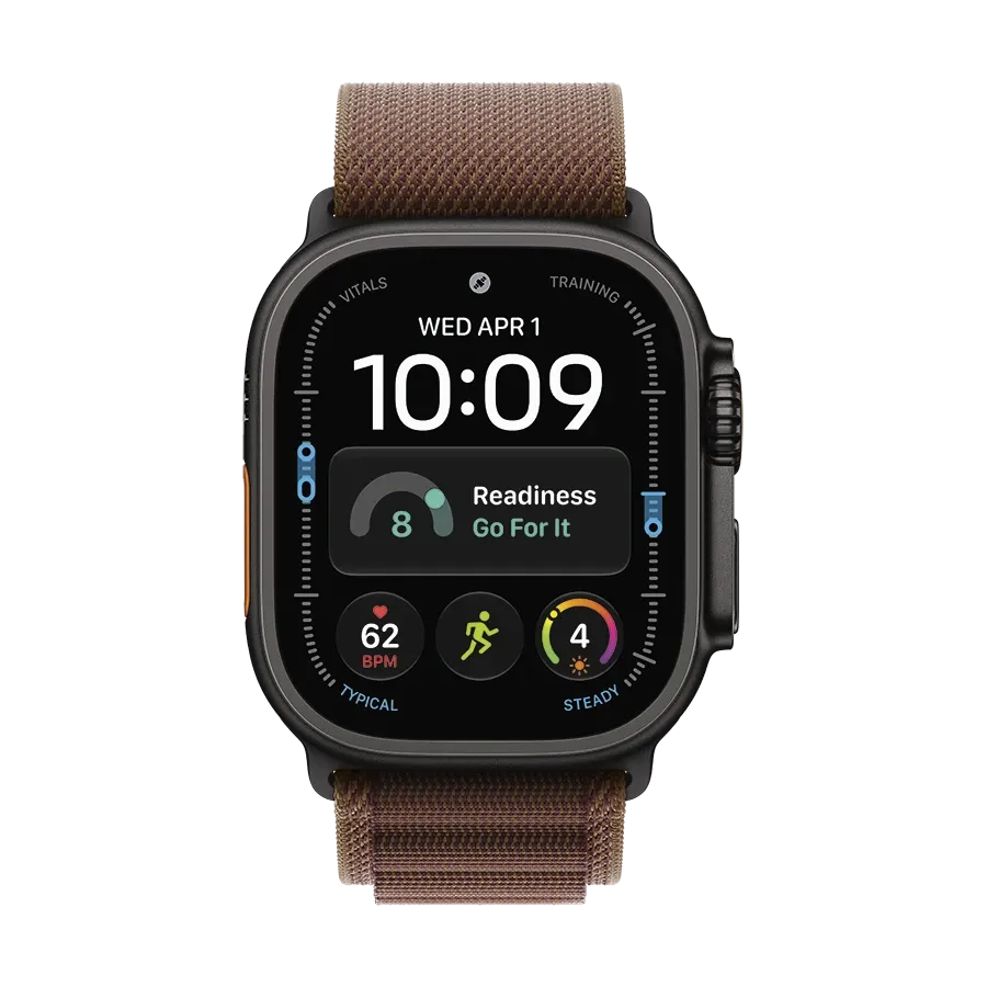 Apple 49mm Alpine Loop - Black Titanium Finish Ремінець  for Apple Watch 44/45/46/49 mm, Size L, Burgundy – photo 2