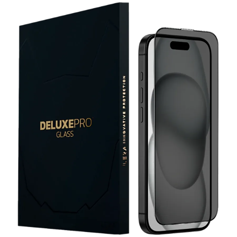 photo - Захисне скло iLera DeLuxe Incognito FullCover для iPhone 15 (iLInDL15)