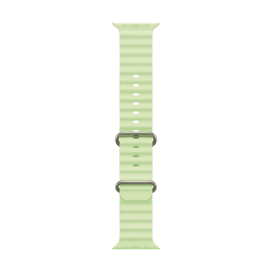 photo 1 - Apple Ocean Band  for Apple Watch 44/45/46/49 mm, Neon Green
