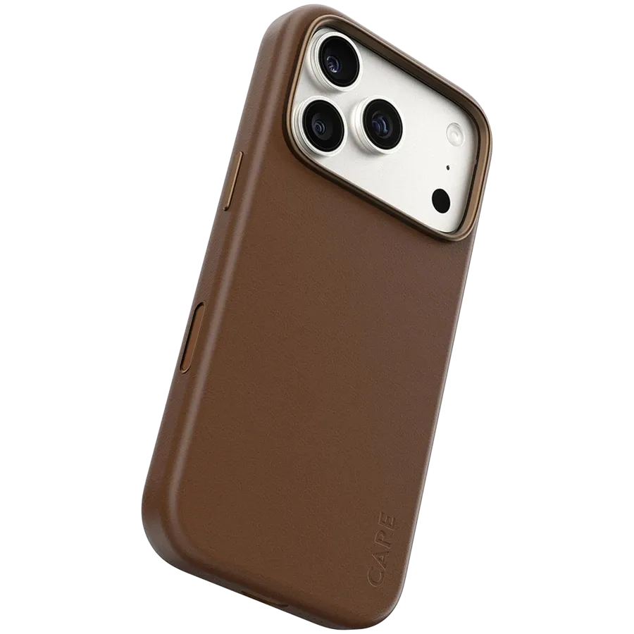 Чехол PANZERGLASS Solo из экокожи с MagSafe для iPhone 17 Pro/18 Pro, Коричневый – photo 2