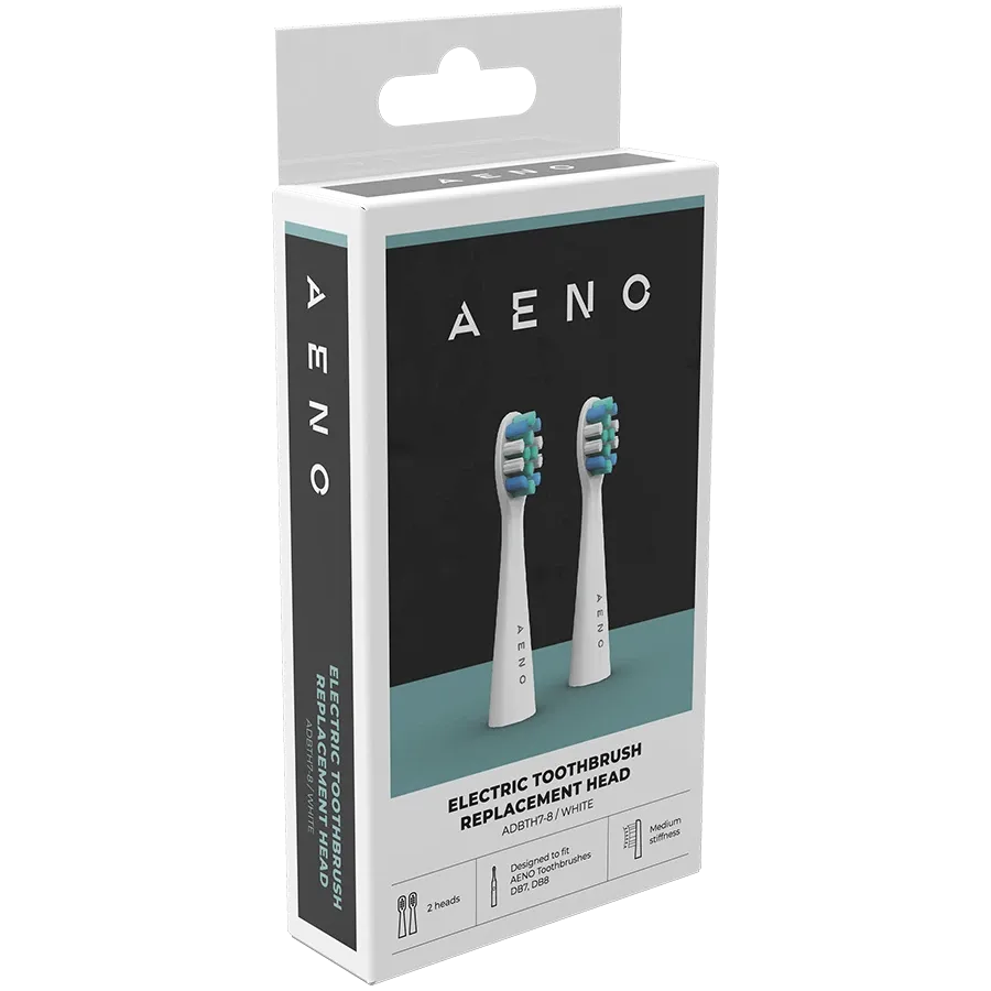 photo 4 - AENO за AENO DB7/DB8 toothbrushes, БілийЗмінні насадки для зубних щіток, щетина Dupont, 2шт в наборі