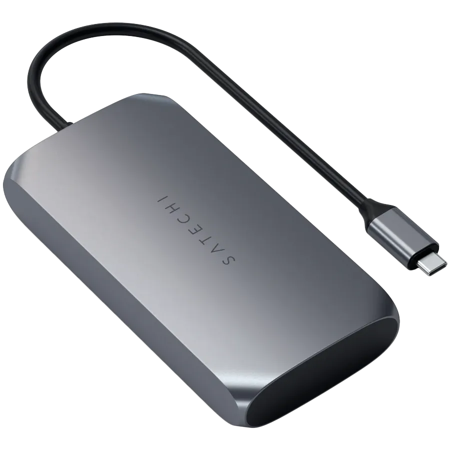 photo 3 - Мультимедийный адаптер SATECHI USB-C Multimedia Adapter M1 – Space Gray (ST-UCM1HM)