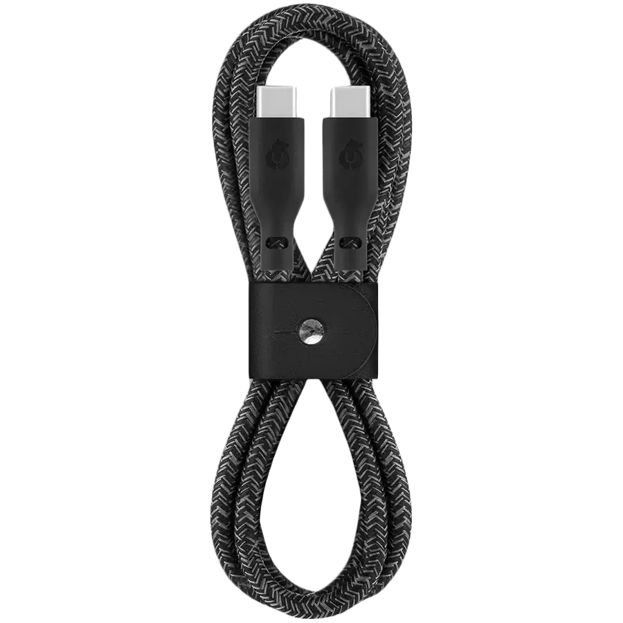 photo - UBEAR USB-C кабелі, Қара, 1.2м