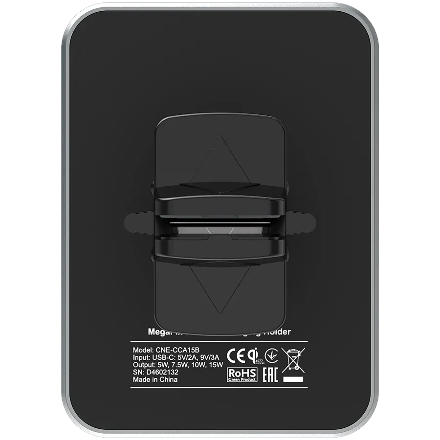 photo 4 - Беспроводной автомобильный держатель и адаптер CANYON MegaFix, Черный