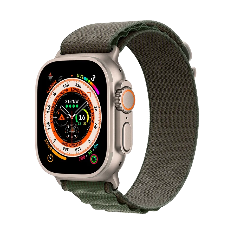photo 2 - Apple Alpine Loop - Medium Ремешок для Apple Watch 44/45/49 mm, Размер M, Зеленый