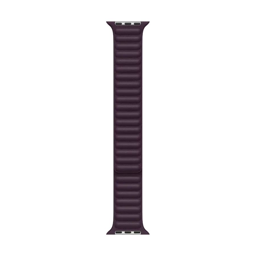 photo 2 - Ремешок Apple Leather Link для Apple Watch, 38/40/41 mm, M/L, Тёмная вишня