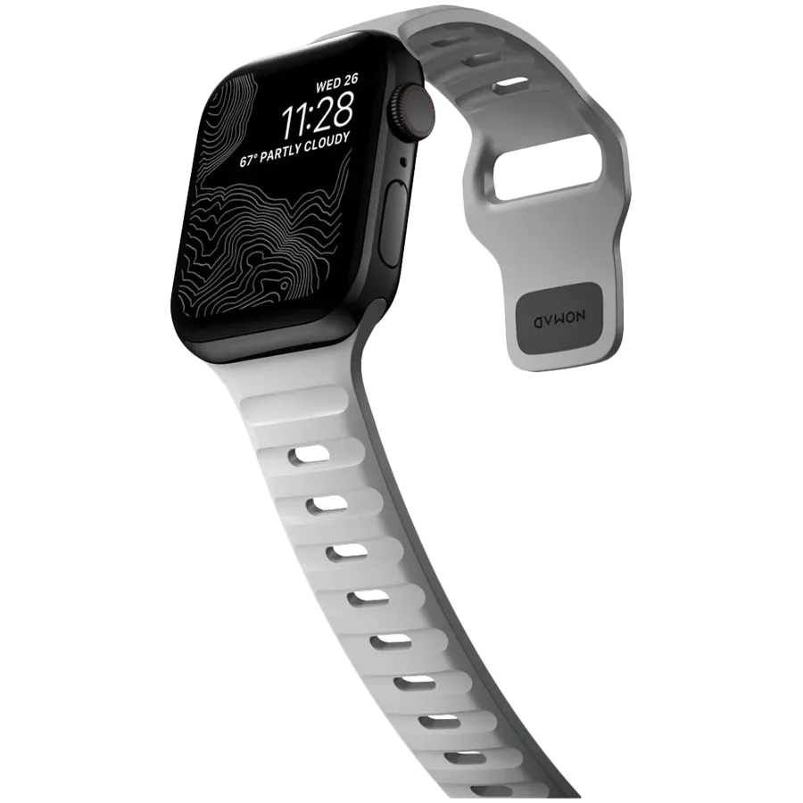 Band NOMAD SPORT STRAP for Apple Watch, 42/44/45 mm, Lunar Gray – photo 4