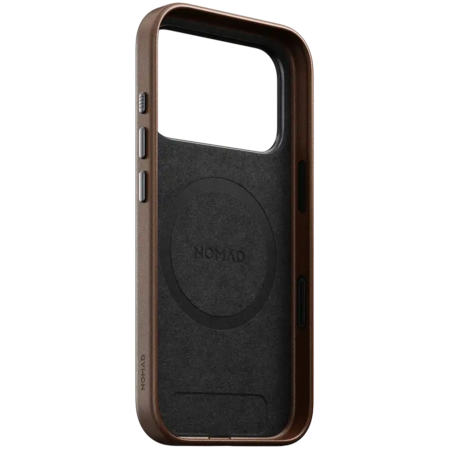 NOMAD Чохол Traditional Leather Case with MagSafe Коричневий для iPhone 17 Pro – photo 3