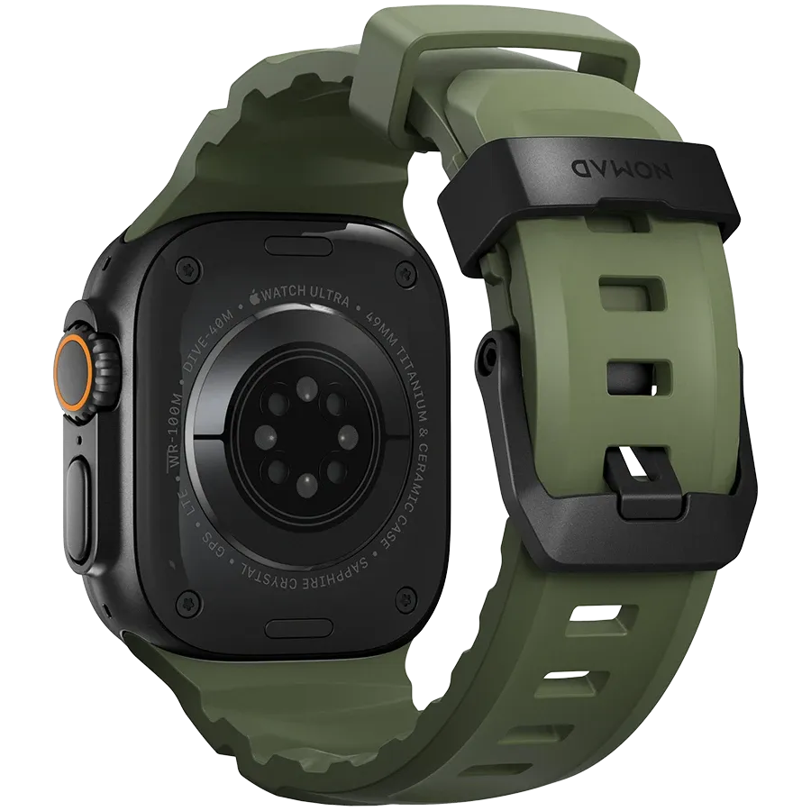 photo 2 - NOMAD Ремінець Rocky Point Band Black Titanium Hardware Forest за Apple Watch 44 mmApple Watch 45 mmApple Watch 46 mmApple Watch 49 mm 46/49 mm