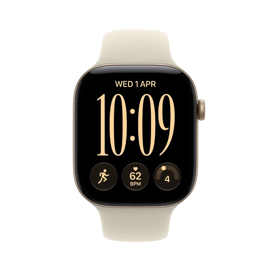 Apple Watch Series 12 GPS + Cellular,  Sand Sport Band, M/L, 42mm, Light Gold – photo 2