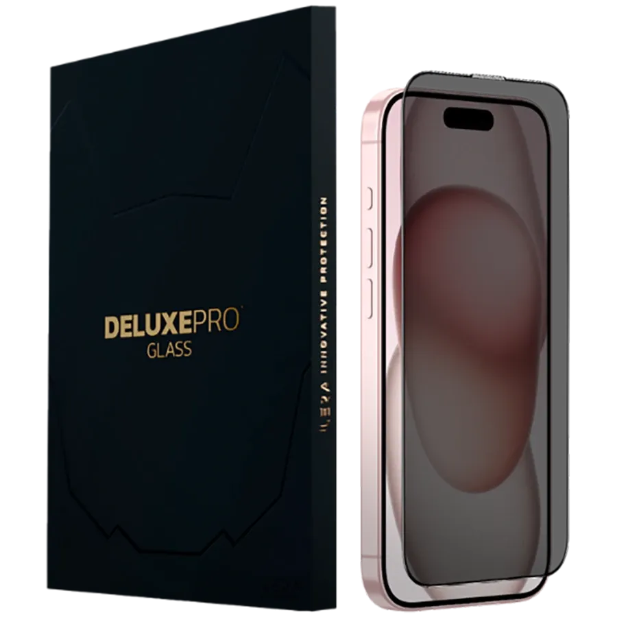 photo - Захисне скло iLera DeLuxe Incognito FullCover для iPhone 15 Pro (iLInDL15Pr)