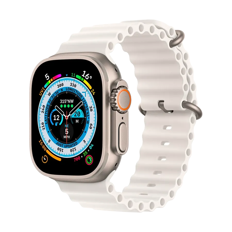 photo 2 - Apple Ocean Band Extension Ремешок для Apple Watch 44/45/49 mm, Белый