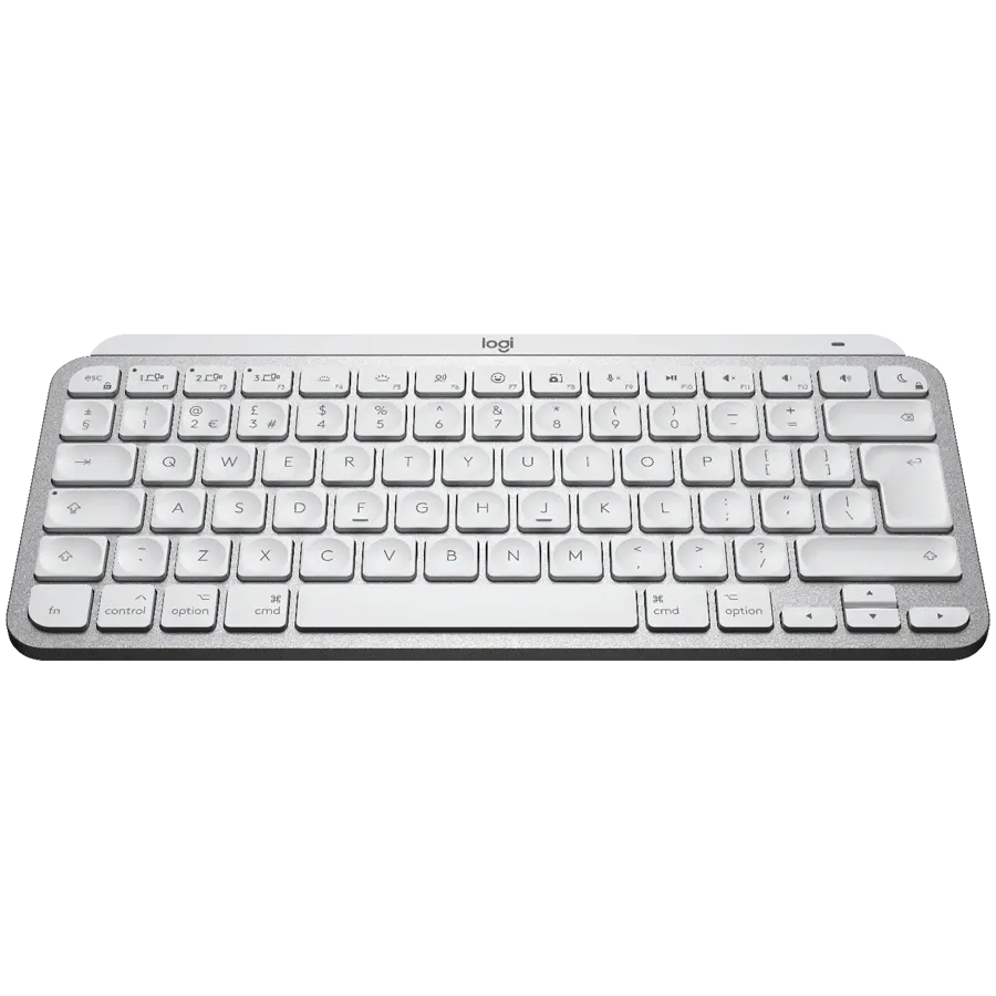 photo 2 - Клавіатура бездротова Logitech MX Keys Mini For Mac Wireless Illuminated US Pale Grey (920-010526)