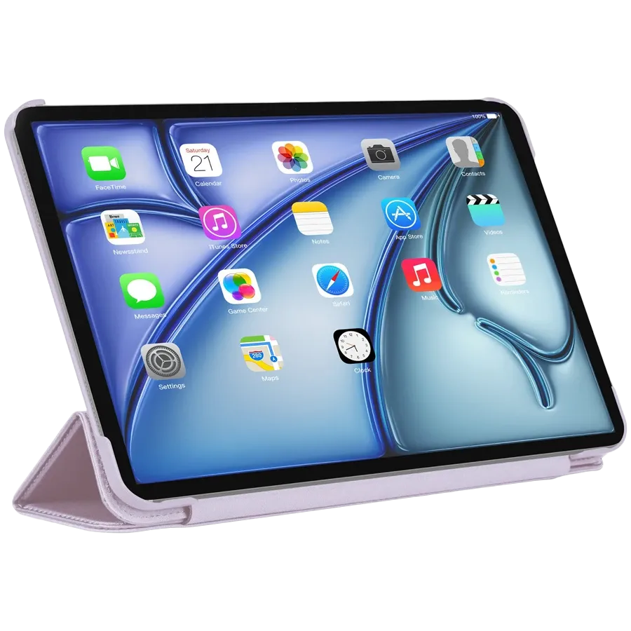 photo 6 - Чехол DECODED Smart Folio Slim из текстурированного силикона для iPad Air 11 (M2/M3), Lavender
