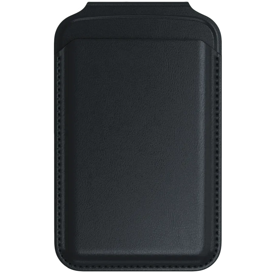 photo 2 - SATECHI Wallet Vegan-Leather Magnetic Wallet Stand  Black for iPhone