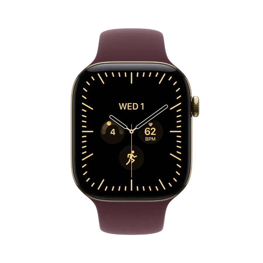 Apple Watch Series 12 GPS + Cellular,  Burgundy Sport Band, S/M, 42mm, Radiant Gold – photo 2