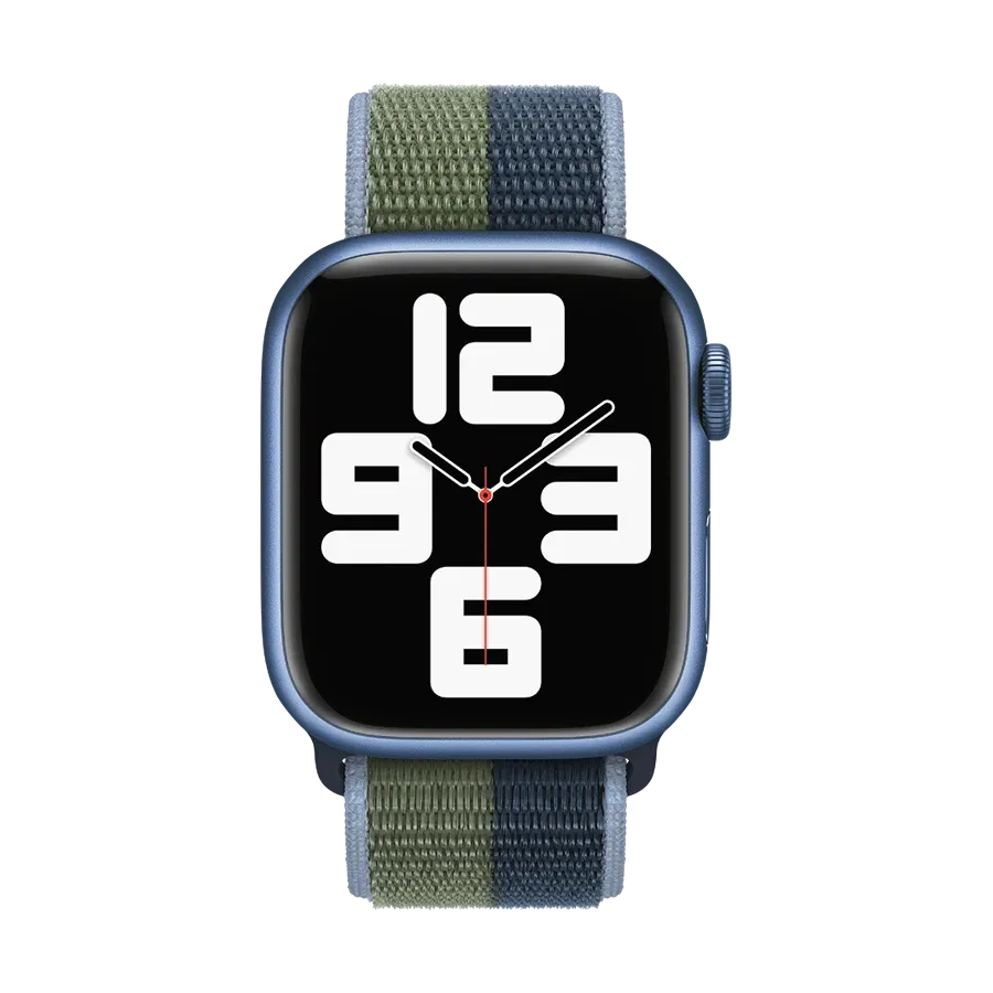 photo 3 - Ремешок Apple Sport Loop для Apple Watch, 38/40/41 mm, Abyss Blue/Moss Green