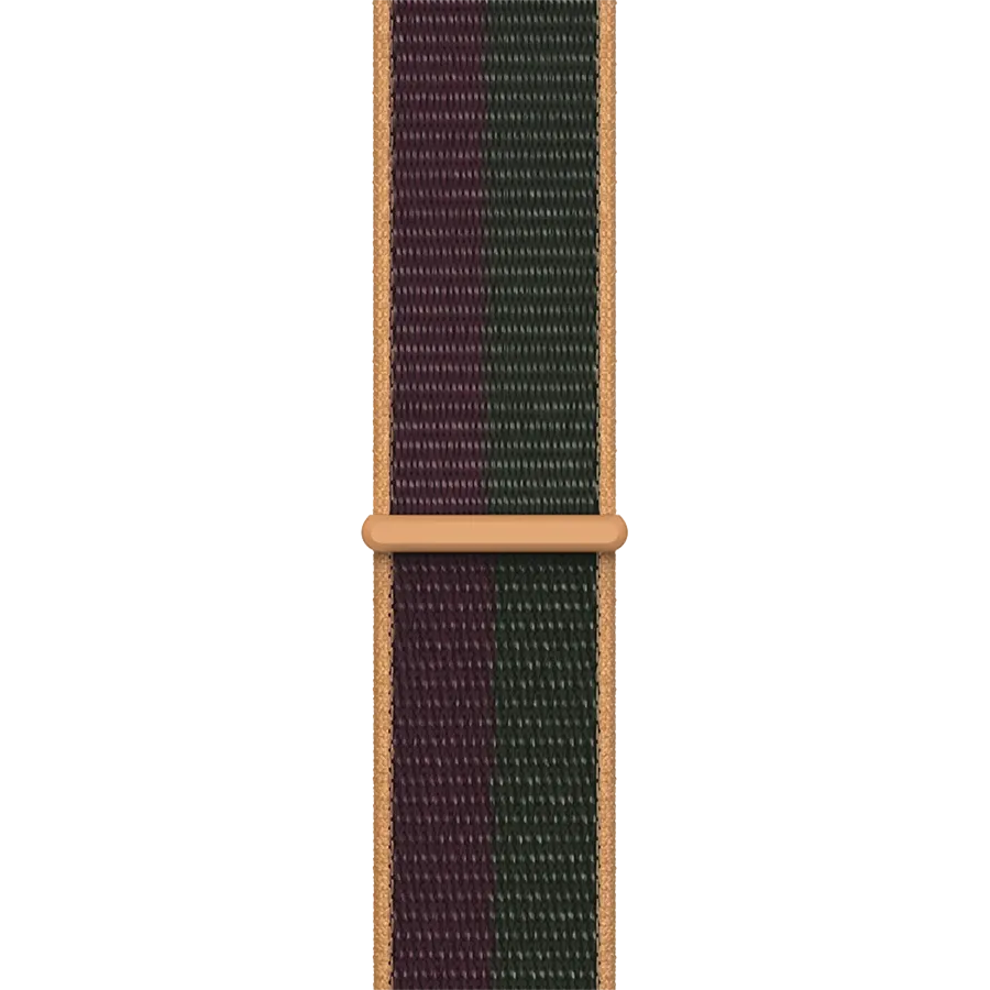 photo 1 - Apple 41mm Sport Loop - Regular Band for Apple Watch 38/40/41 mm, Dark Cherry/Forest Green