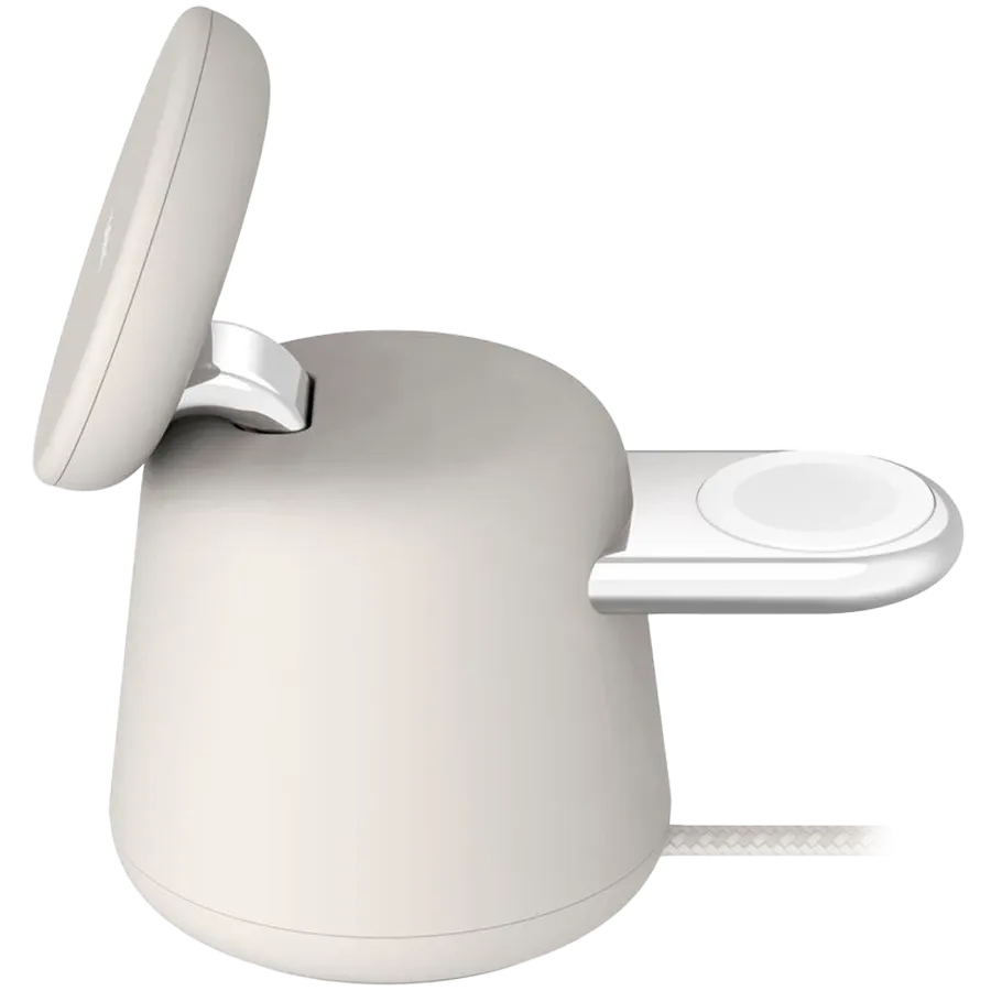 photo 2 - BELKIN BoostCharge Pro 2-in-1 Wireless Charger to USB Type C, 15 W, Sand