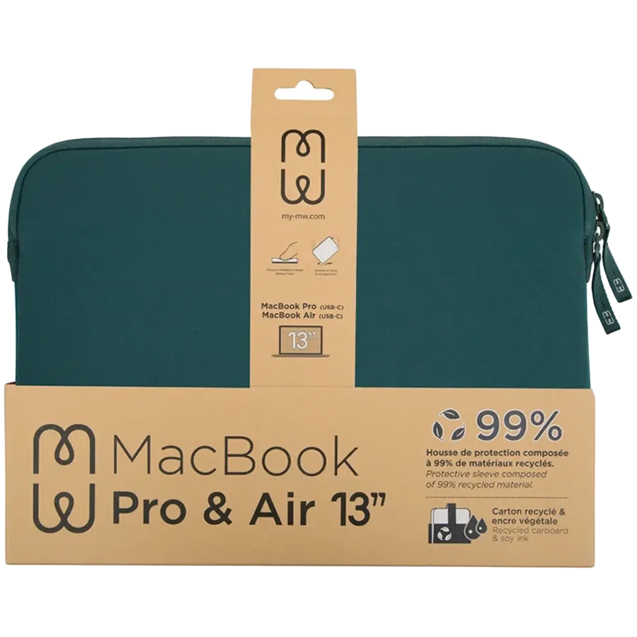 photo 3 - Husă MW Basics ²Life pentru MacBook Air 13"/Pro 13", Green