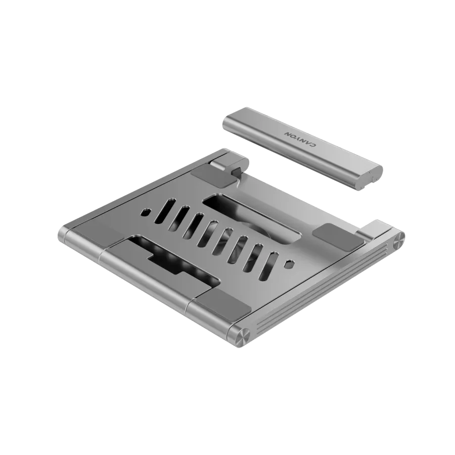 photo 14 - Подставка CANYON для ноутбука с адаптером, Серый