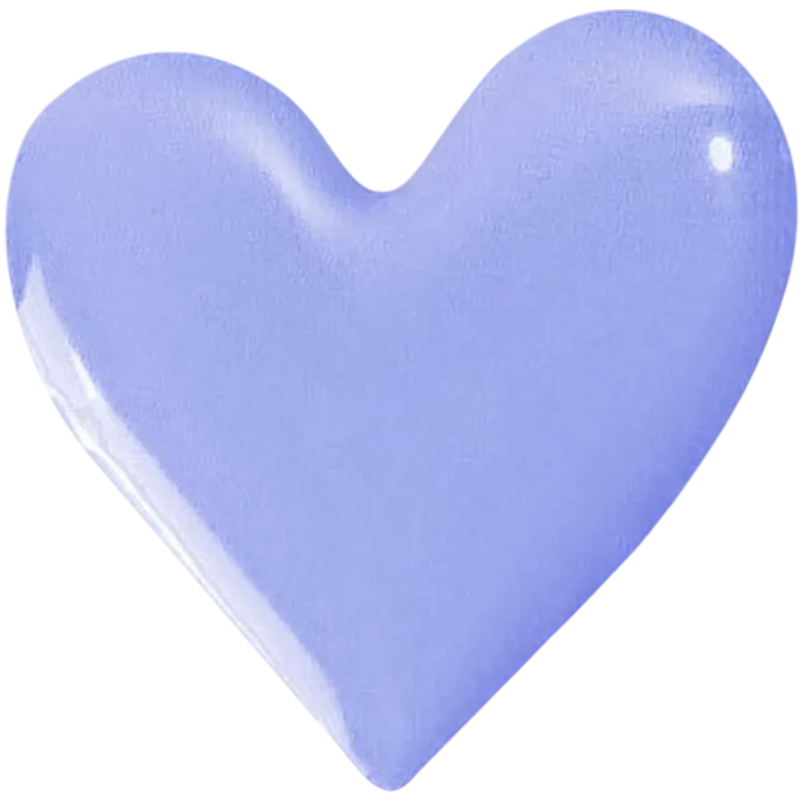 photo - VLP Sticker 3D VLP, Small Heart Blue