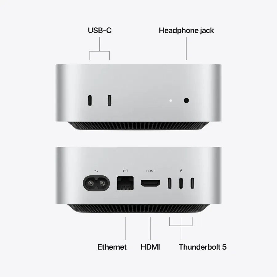 Mac mini M5 Pro (15C CPU/16C GPU), 24GB, 512GB SSD, Silver – photo 4