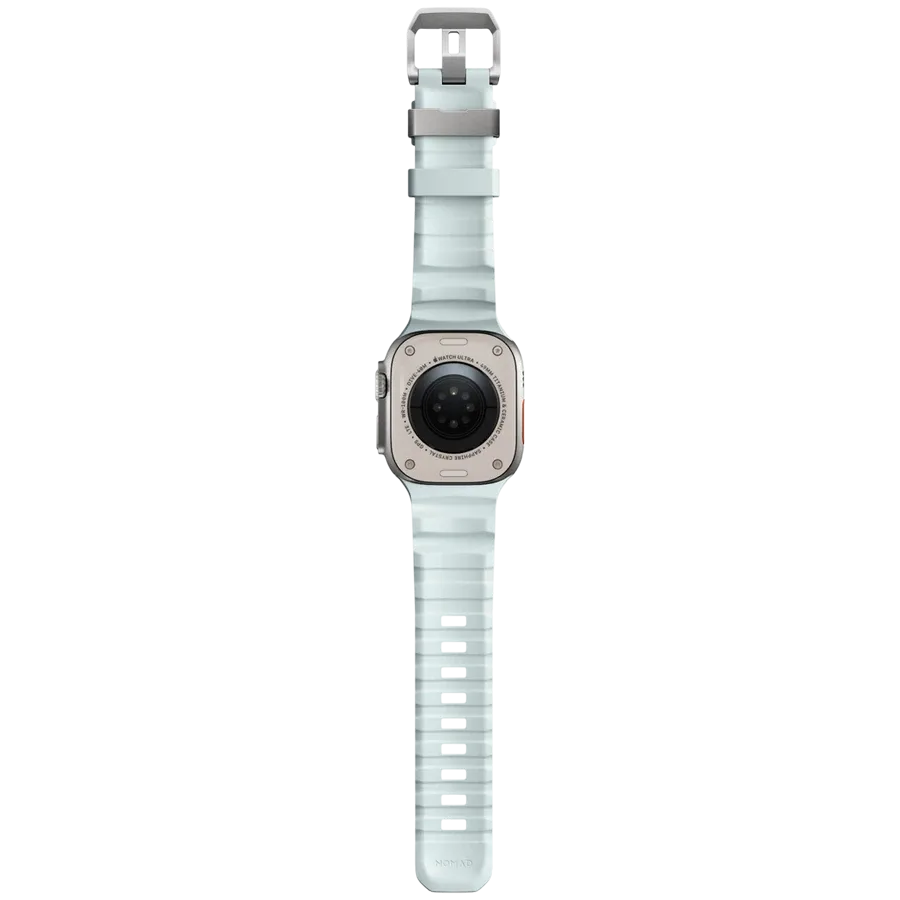 photo 5 - Ремешок Nomad Rocky Point Band Natural Titanium Hardware 46mm/49mm - Icy Blue Glow