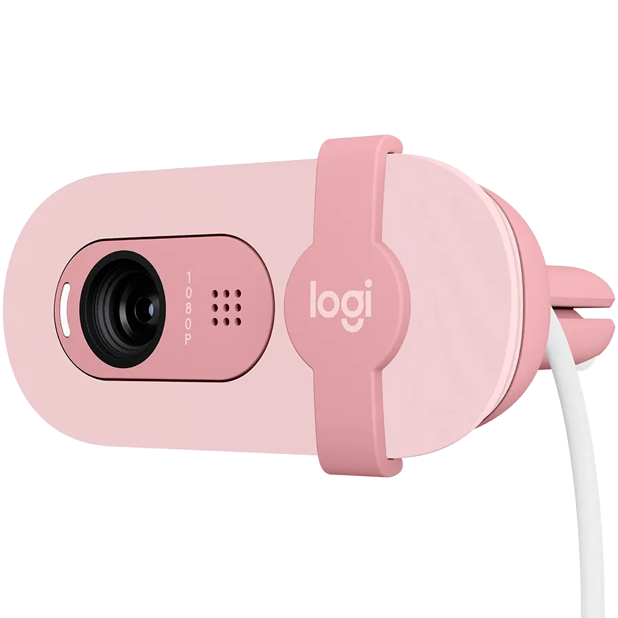 photo 4 - Вебкамера LOGITECH Brio 100 Full HD Webcam - ROSE - USB - EMEA28-935 (L960-001623)