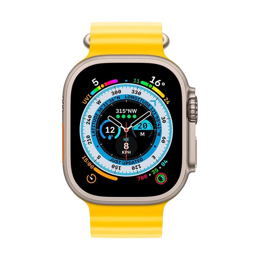 photo 3 - Apple 49mm Ocean Band Band for Apple Watch 44/45/49 mm, Yellow