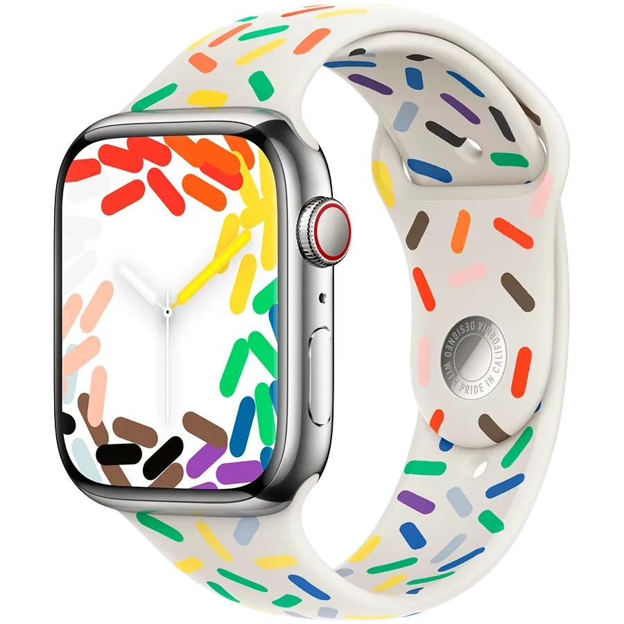 photo 2 - Apple Pride Edition Sport Band for Apple Watch 45 mm, Size S/M, Pride Edition