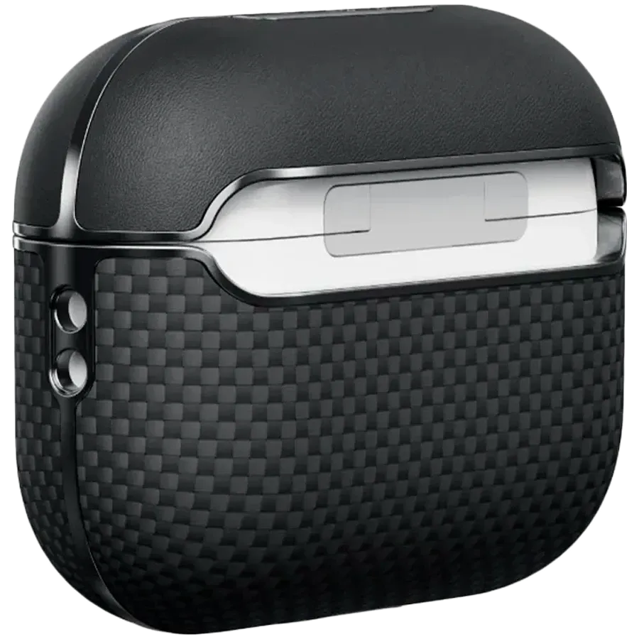 photo 3 - PITAKA Чохол Aramid Fiber  Plain Black/Grey для AirPods Pro (Gen2)