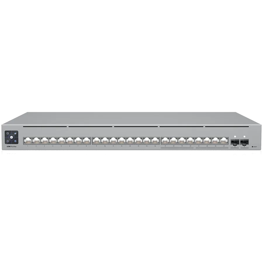 photo 1 - Управляемый гигабитный коммутатор Ubiquiti UniFi, 24 порта, с поддержкой Power over Ethernet, Серый