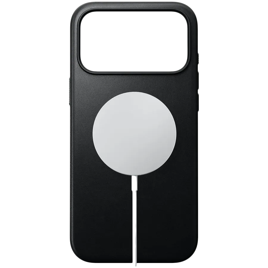 photo 5 - NOMAD Case Modern Leather Case with MagSafe Black for iPhone 17 Pro