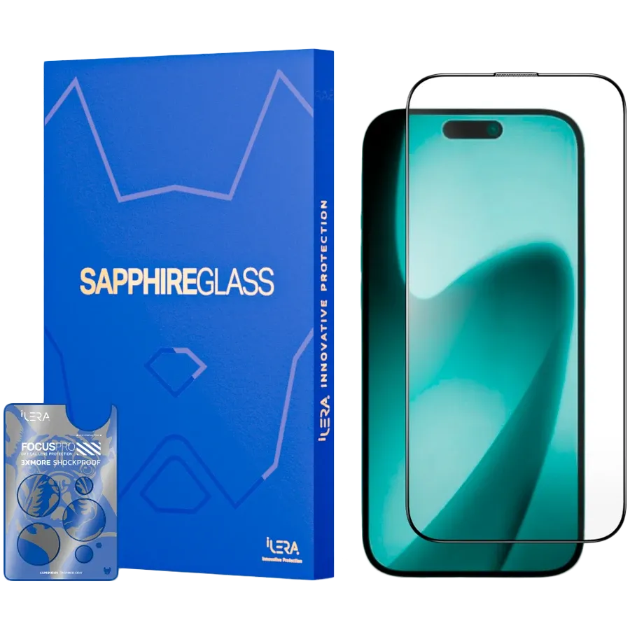 Sticlă de protecție ILera Sapphire Ultra Glass 3 pentru iPhone 18 Pro – photo 1