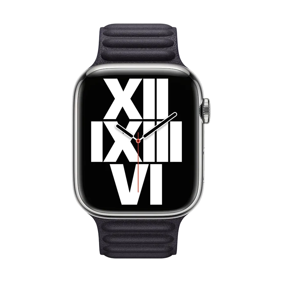 photo 3 - Apple Leather Link Ремешок для Apple Watch 45 mm, Размер M/L, Ink