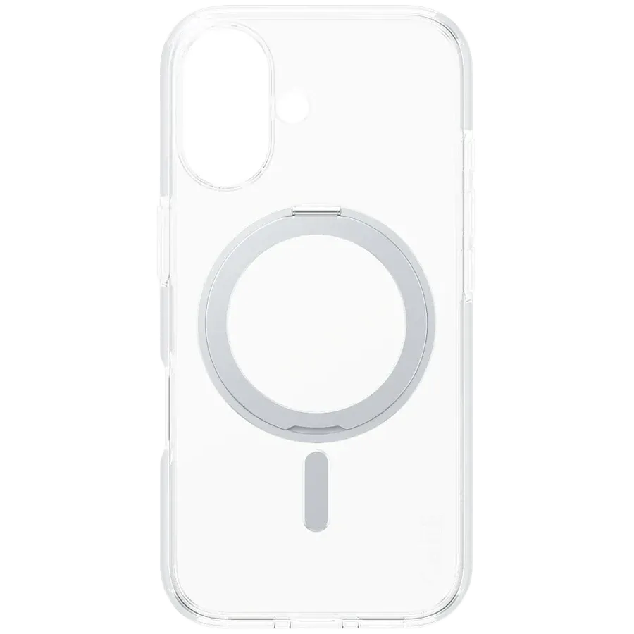 photo 2 - PANZERGLASS Case Feature Case Transparent w. Silver Kickstand & MagSafe with MagSafe Clear/Silver for iPhone 16