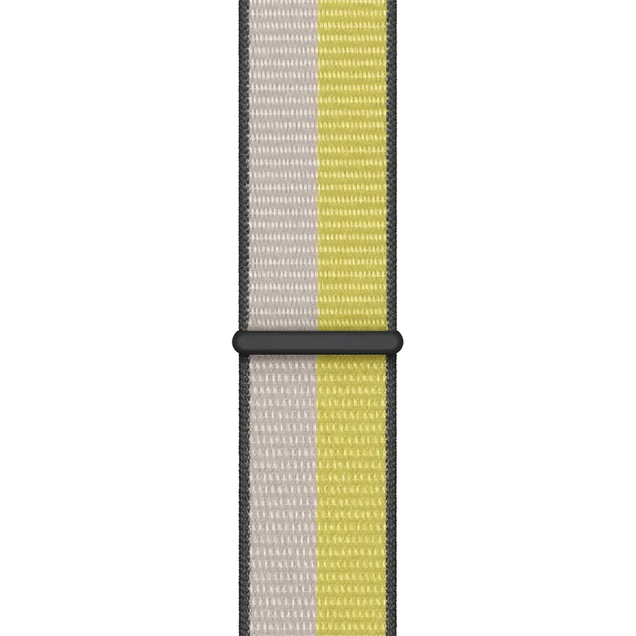 photo 1 - Apple 45mm Sport Loop - Regular Band for Apple Watch 42/44/45 mm, Oat Milk/Lemon Zest