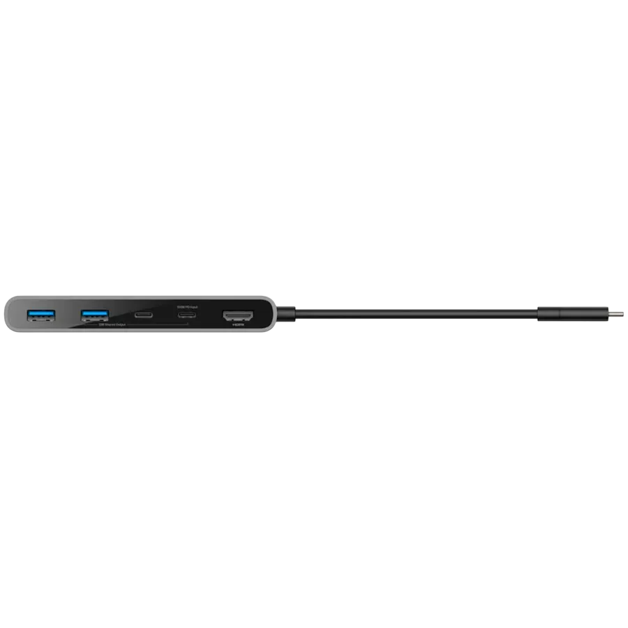 Adaptor BELKIN USB-C Hub cu 7 porturi și două porturi USB-C, Space Gray – photo 4