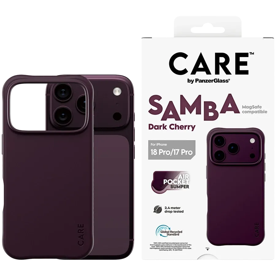 PANZERGLASS Case Samba Case w. MagSafe with MagSafe Dark Cherry for iPhone 17 Pro/18 Pro – photo 1