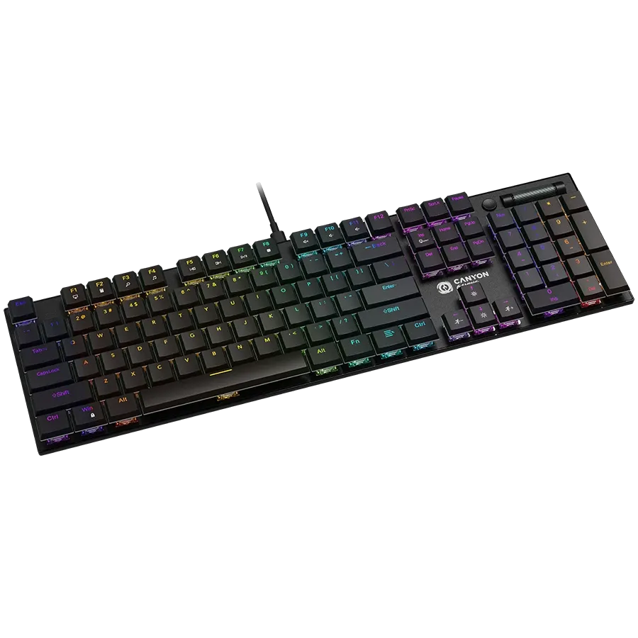 photo 3 - Игровая клавиатура CANYON Cometstrike GK-55 RGB Black (CND-SKB55-US)