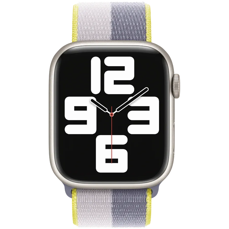 photo 3 - Apple 45mm Sport Loop - Regular Band for Apple Watch 42/44/45 mm, Lavender Gray/Light Lilac